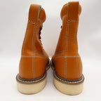 Walker Vintage 80s Work Boots Mens 3 E Tan Leather Deadstock New - take2supply