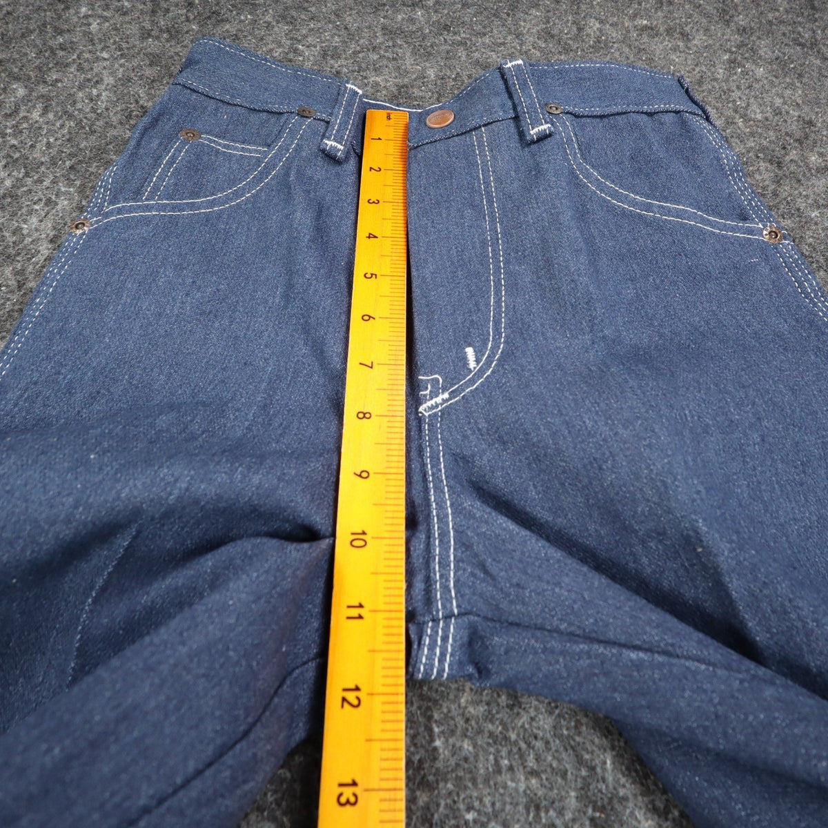 Maverick Straight Leg Jeans Boys 12 Regular Vintage 70s Blue Deadstock USA NWT - take2supply