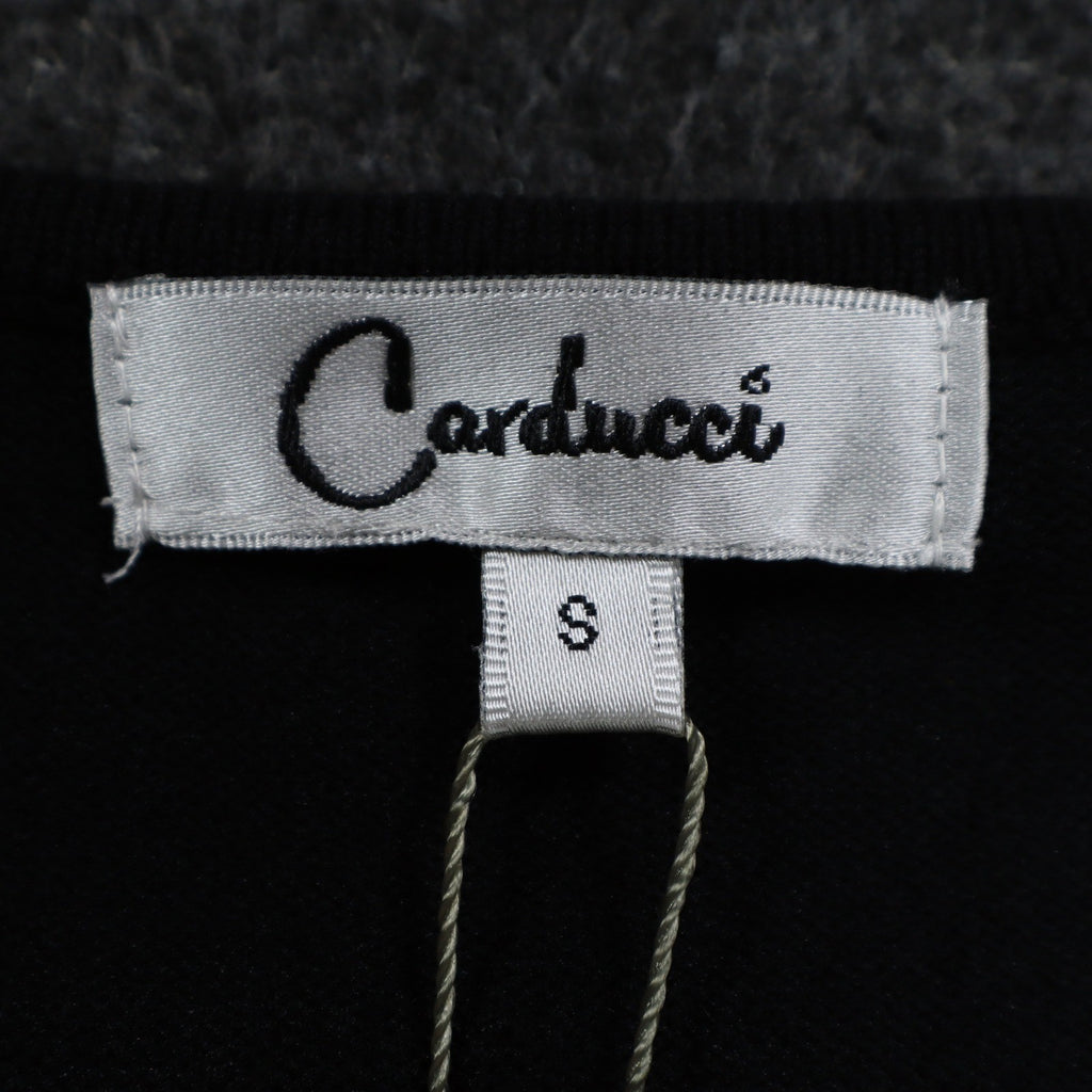 Carducci Beaded Embellished Top Womens Size S Black Rayon Blend 3/4 Sleeve NEW - take2supply