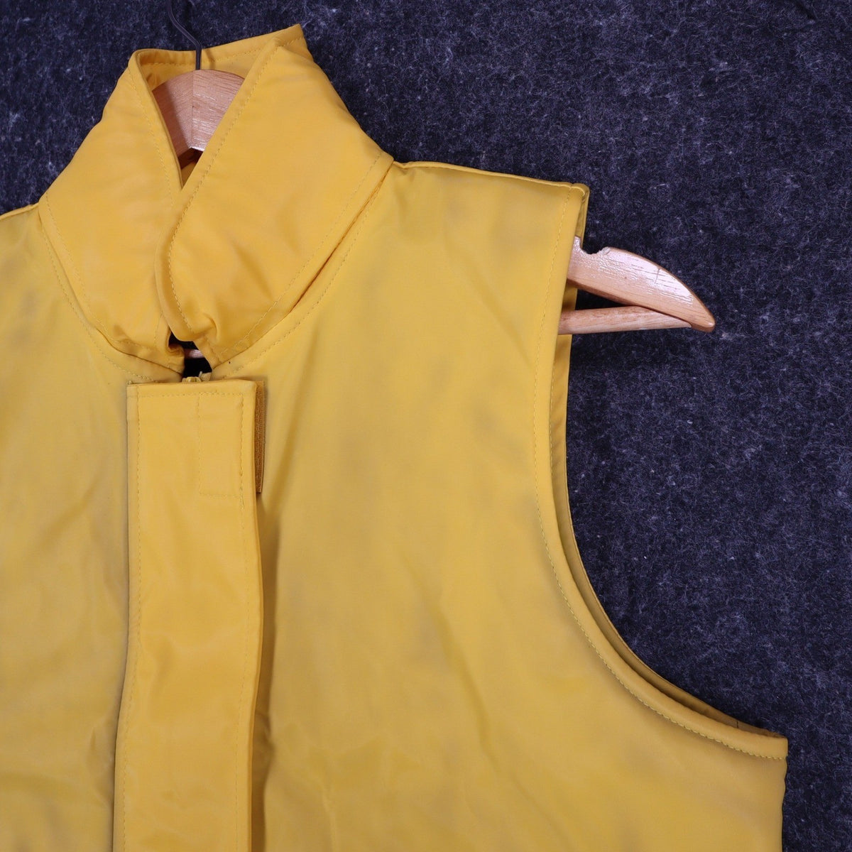 Selene Sport Vest Womens Small Vintage Y2K Yellow Fleece Lined Utility Shell - take2supply