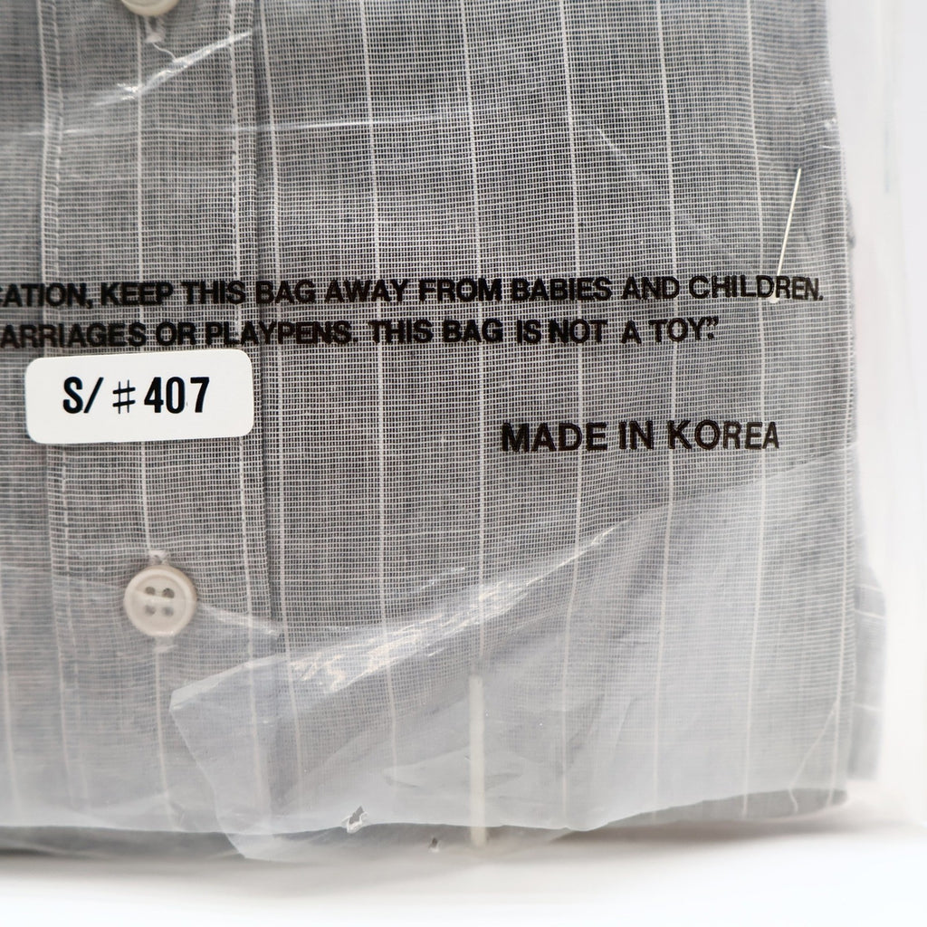 Domani Collection Dress Shirt 16.5 34/35 Gray White Collar French Cuffs New - take2supply