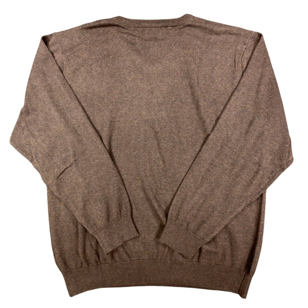 F/X Fusion V-Neck Sweater Mens XL Brown Heather Cotton Blend NWT - take2supply