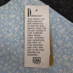 D.K. Gold Vest Womens 1X Vintage 90s Blue Floral Reversible Cotton Blend NWT - take2supply