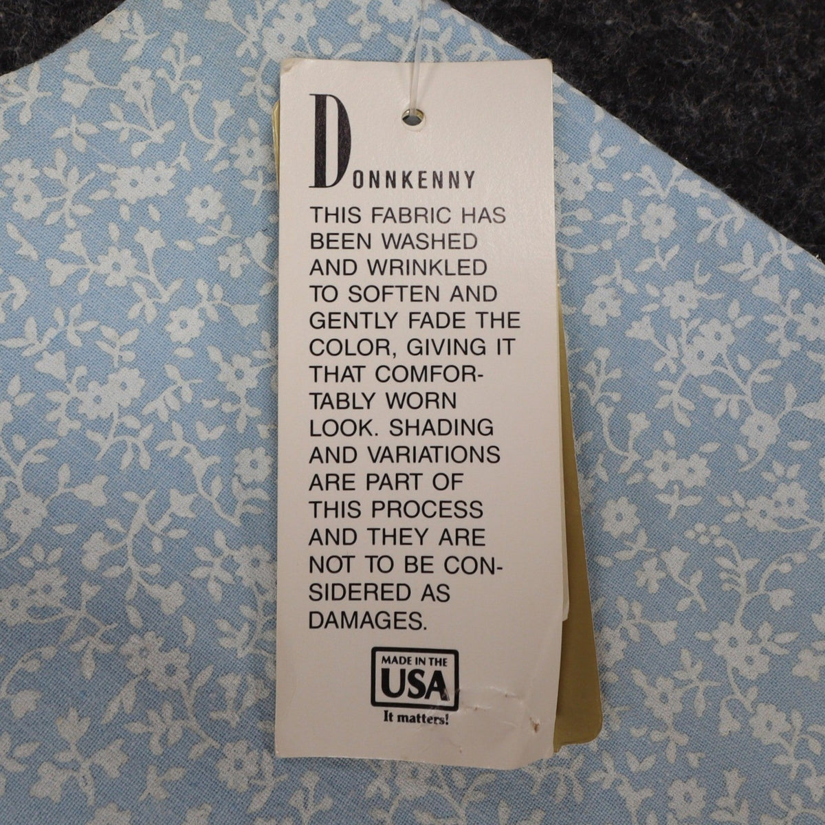 D.K. Gold Vest Womens 1X Vintage 90s Blue Floral Reversible Cotton Blend NWT - take2supply