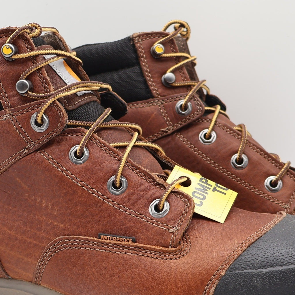 Carhartt Ground Force Work Boots Mens 9M Brown Leather Composite Toe CME6355 NIB - take2supply