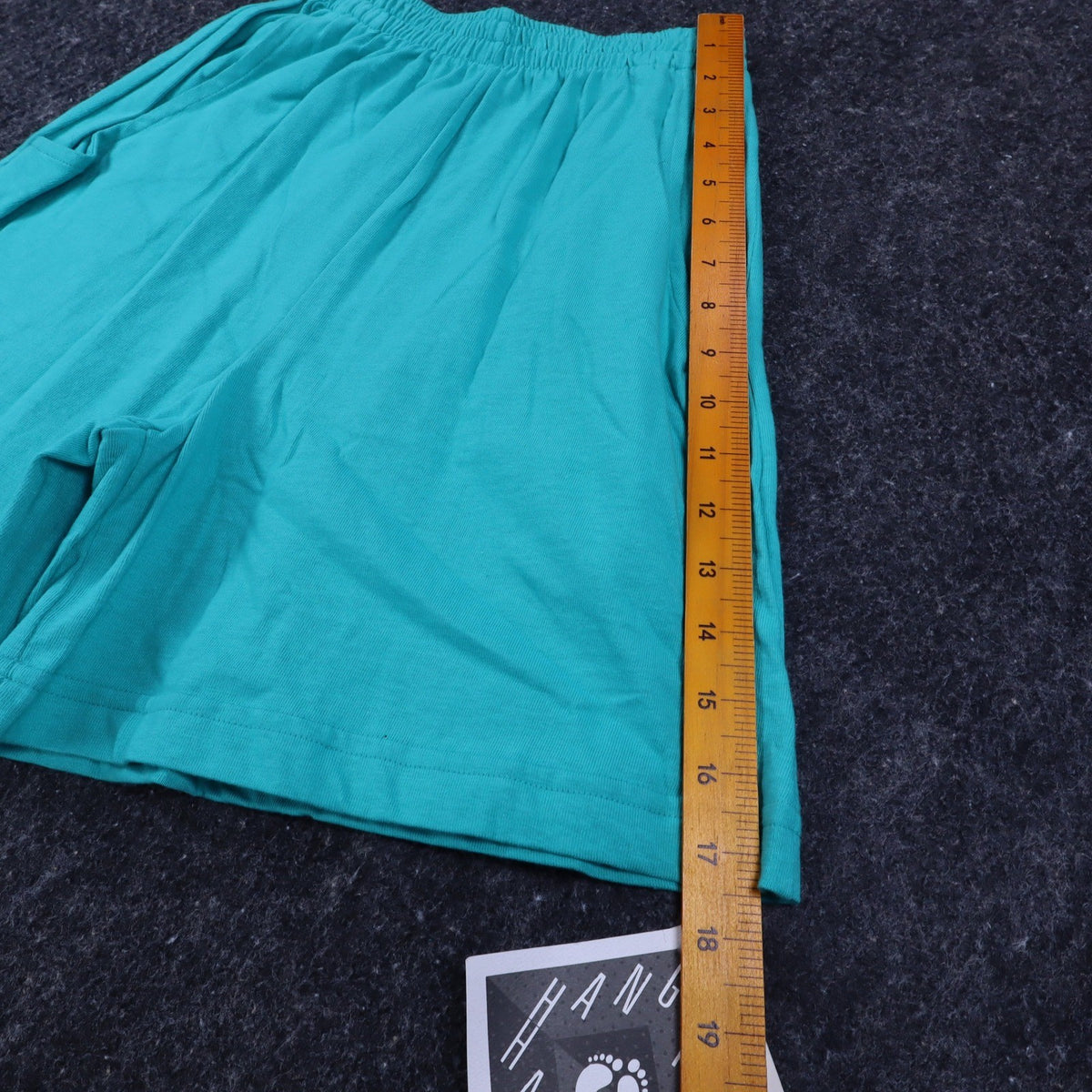 Hang Ten Shorts Womens XS Vintage 90s Teal Green Cotton Knit Made in USA NWT - take2supply