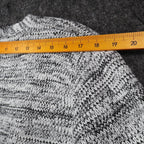 VioletRuby Cardigan Womens Medium Black Grey Ombre Marled Longline NWT - take2supply