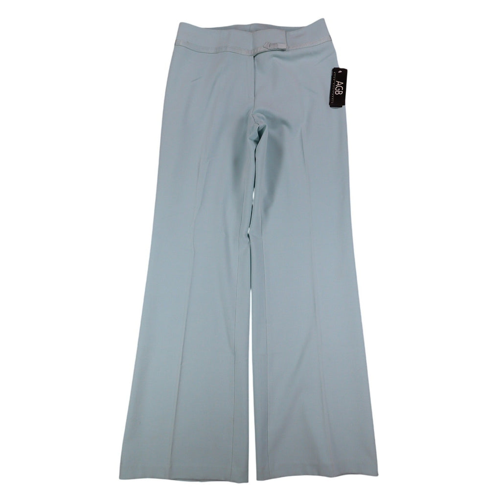 AGB Byer California Dress Pants Womens 6 Y2K Light Blue Wide Leg Stretch New - take2supply