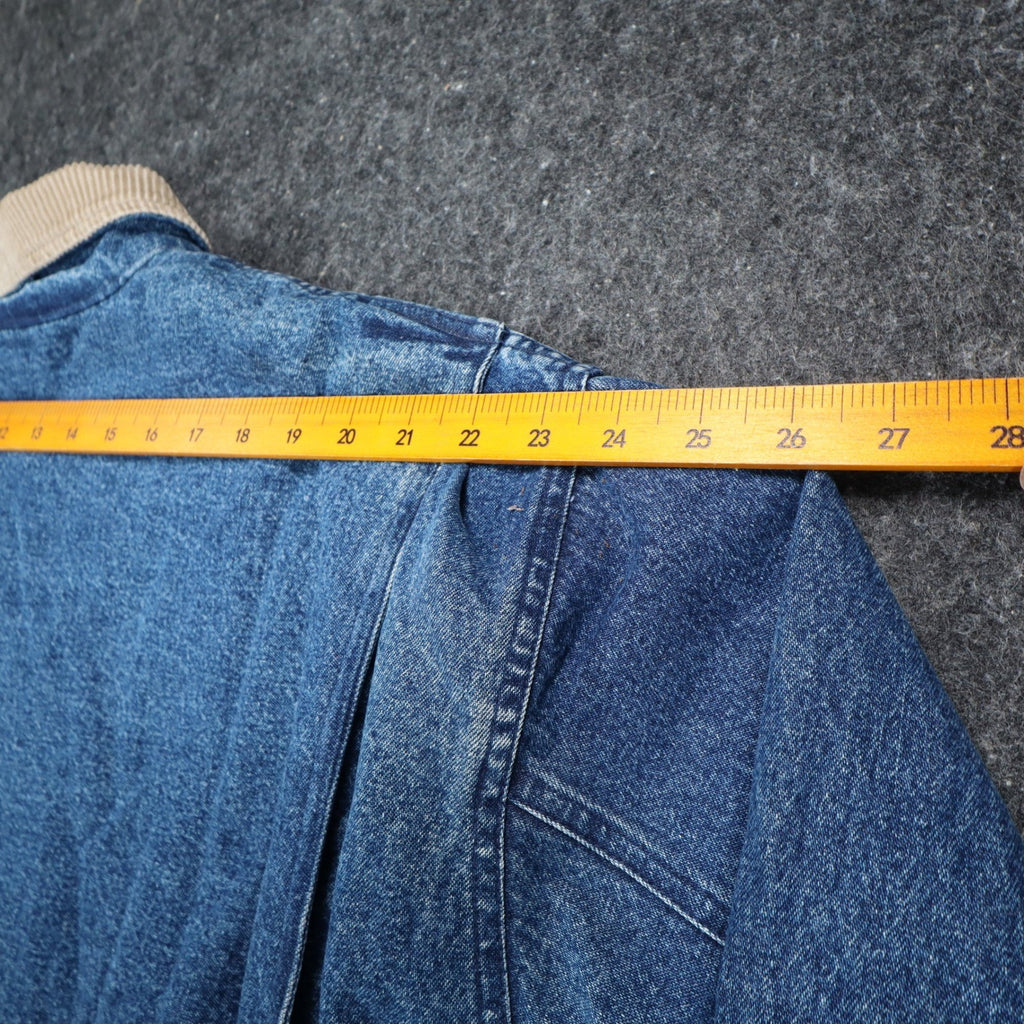 Herringbone Naturals Barn Coat Mens XXL Blue Denim Corduroy Fleece Lined J133/12 - take2supply