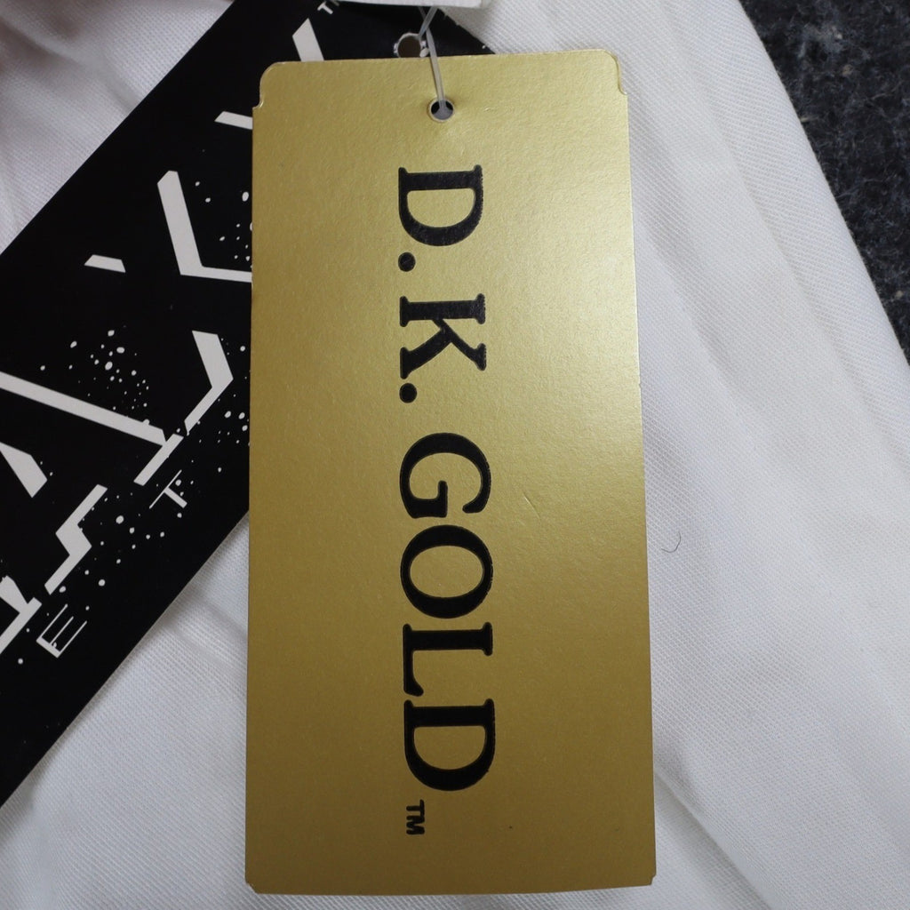 D.K. Gold Pencil Skirt Womens 10 Vintage 90s White Galaxy Stretch Cotton NWT - take2supply
