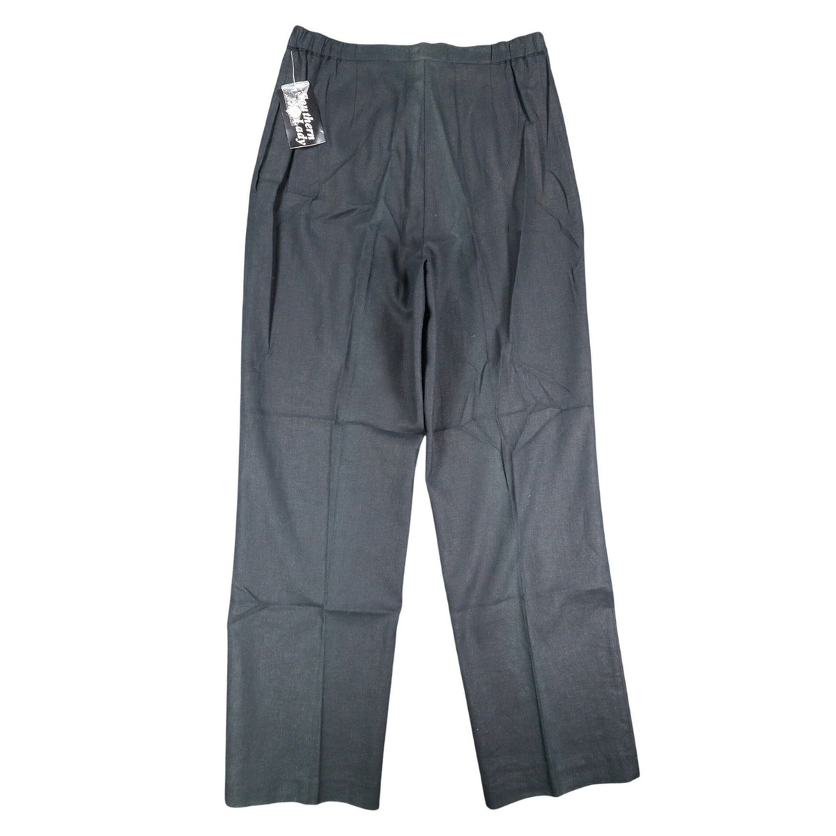 Southern Lady Linen Rayon Pants Womens 12 Black Wide Leg Pleated Trousers 553M - take2supply