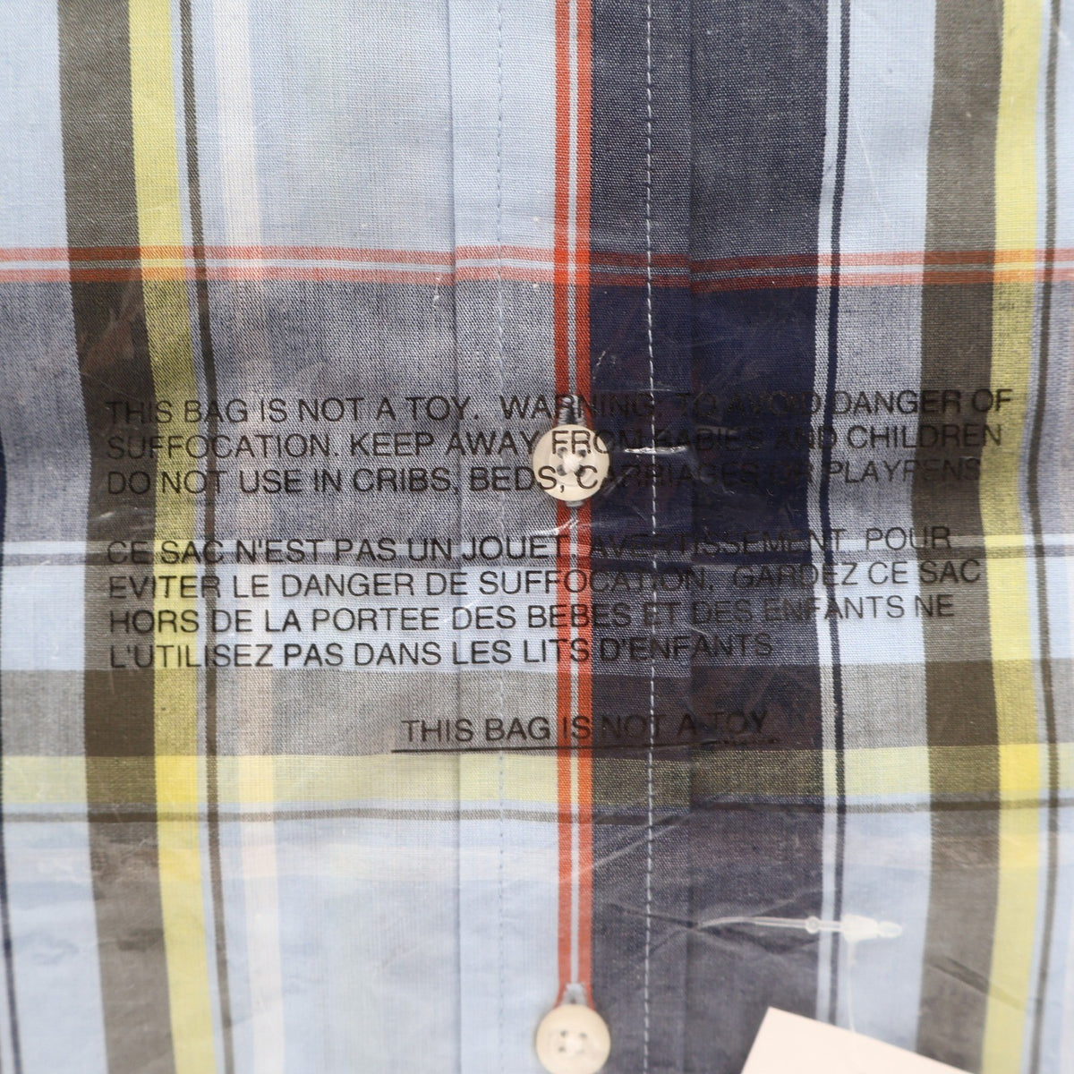 Siegfried & Company Plaid Button Down Shirt Mens Large Navy Blue Cotton NWT - take2supply