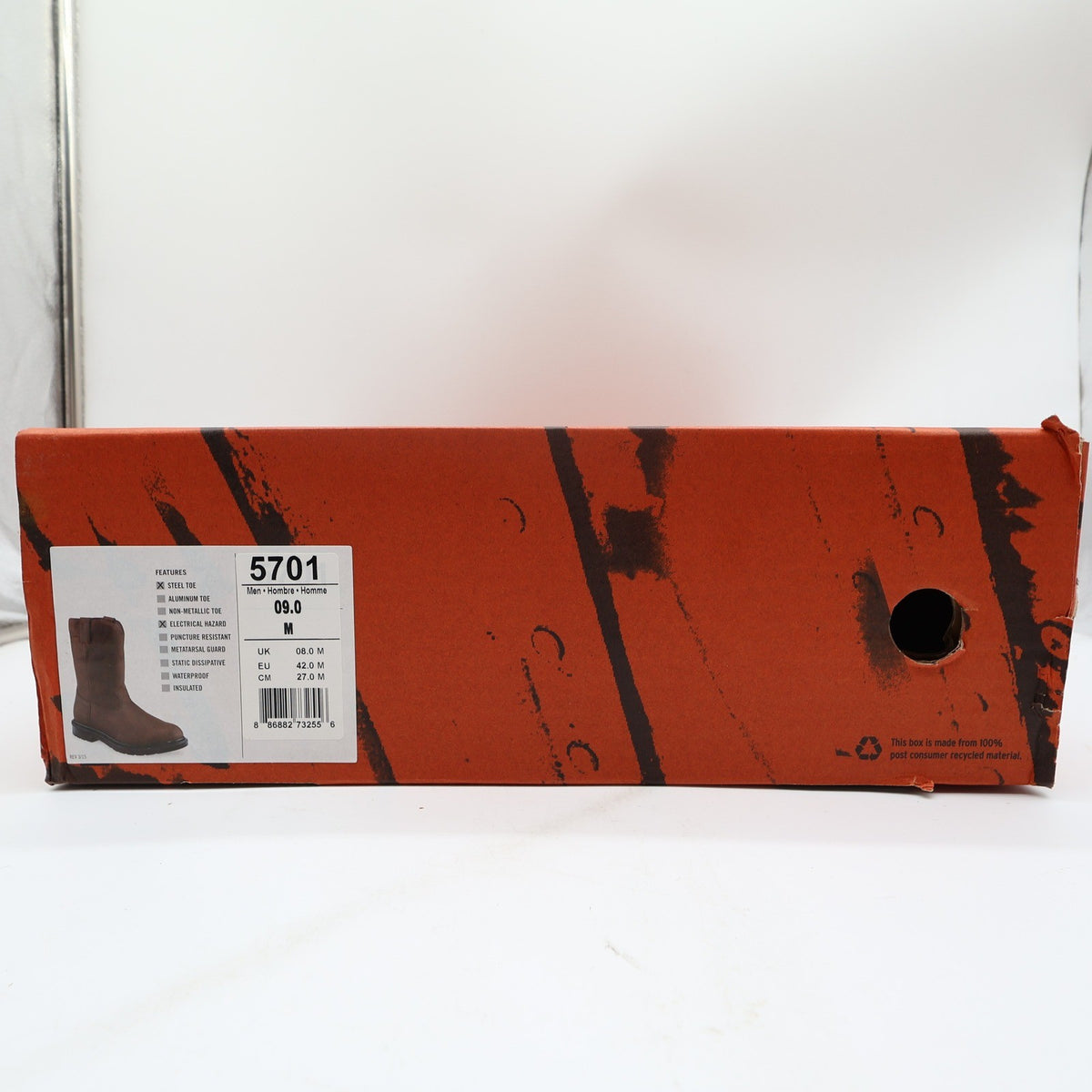 Worx By Red Wing 5701 Steel Toe Pull-On Boots Mens 9 Brown Leather NIB - take2supply
