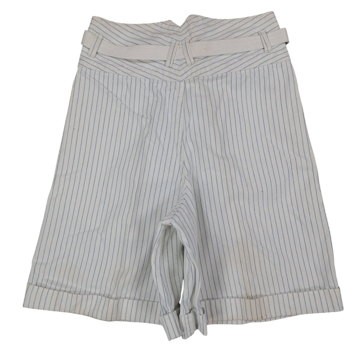 Lee Melbourne Skort Girls 12 Vintage 90s White Blue Stripe Cotton Loose Fit NWT - take2supply