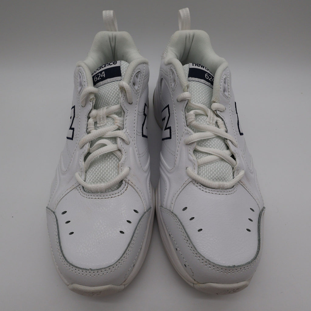 New Balance 624 Women's Cross Trainers White Leather Size 10 WX624WT2 - take2supply