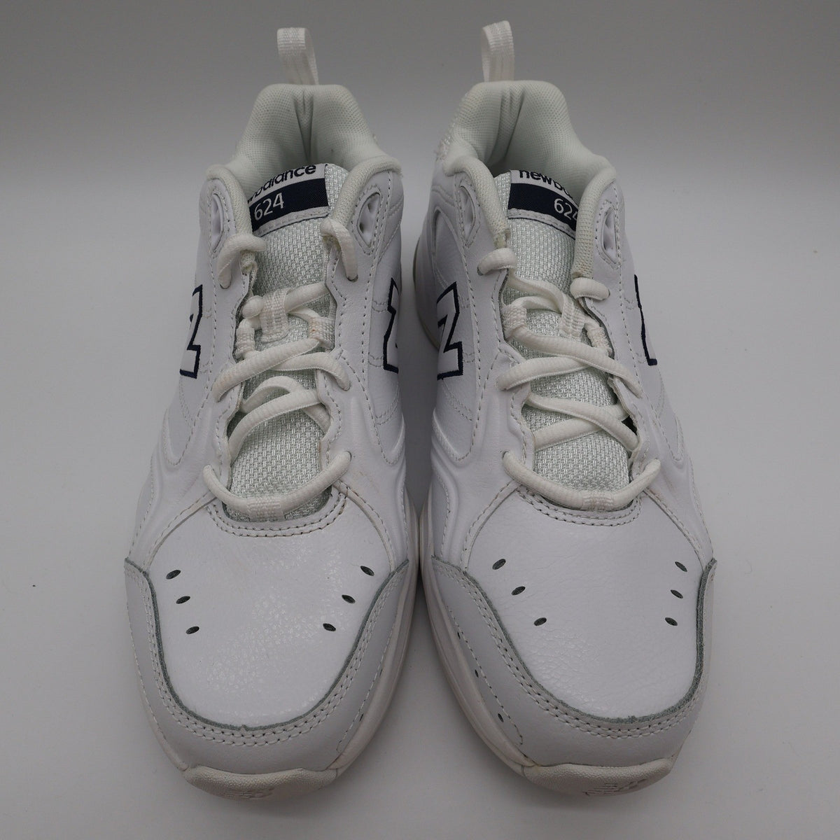 New Balance 624 Women's Cross Trainers White Leather Size 10 WX624WT2 - take2supply