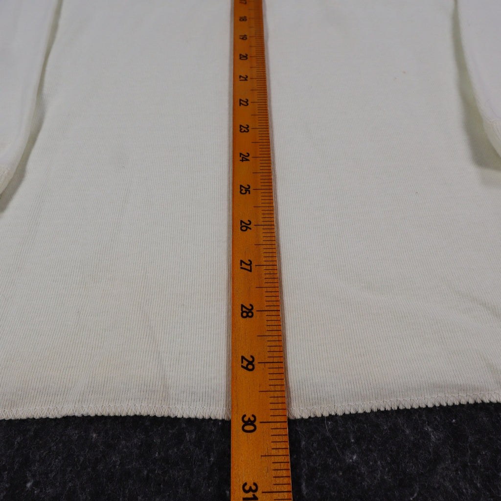 Buffalo Inc Henley Shirt Large Ski Graphic Cream Long Sleeve Cotton Blend USA NW - take2supply