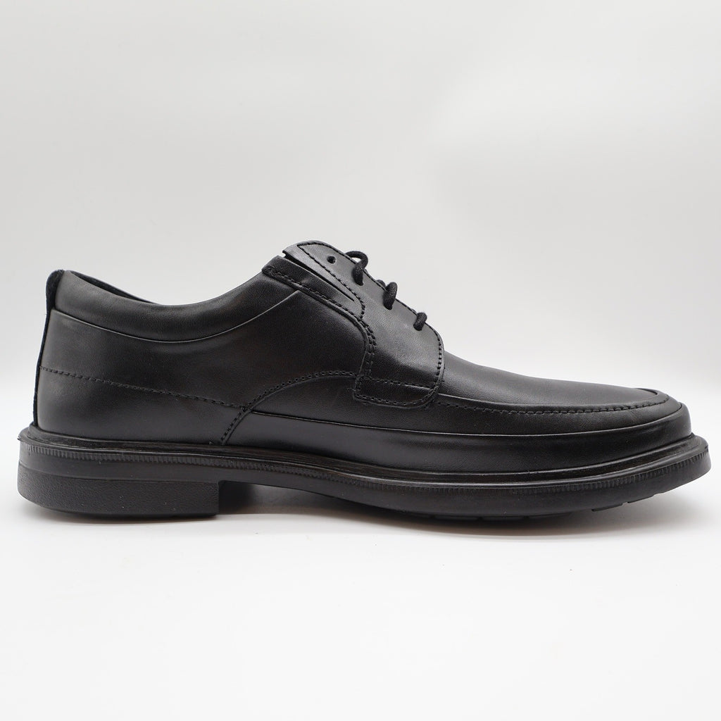 Hush Puppies Prinze Hopper Men's Black Leather Derby Oxford Dress Shoes - take2supply