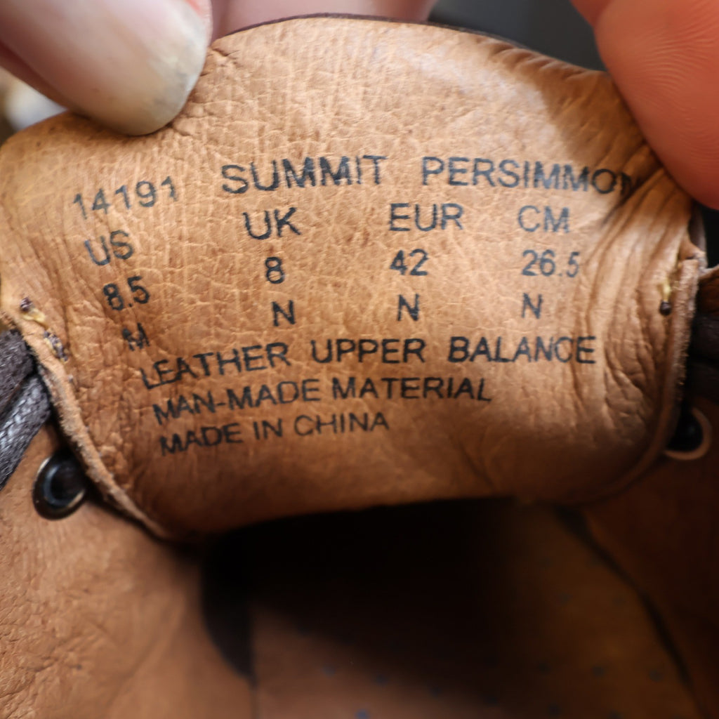Hush Puppies Summit Persimmon Mens 8.5 Brown Leather Casual Oxford Shoes 14191 - take2supply
