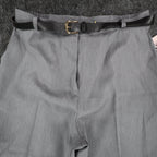Sara Michelle Pants Womens 18 Gray Belted High Rise Dress Trousers USA NWT NOS - take2supply