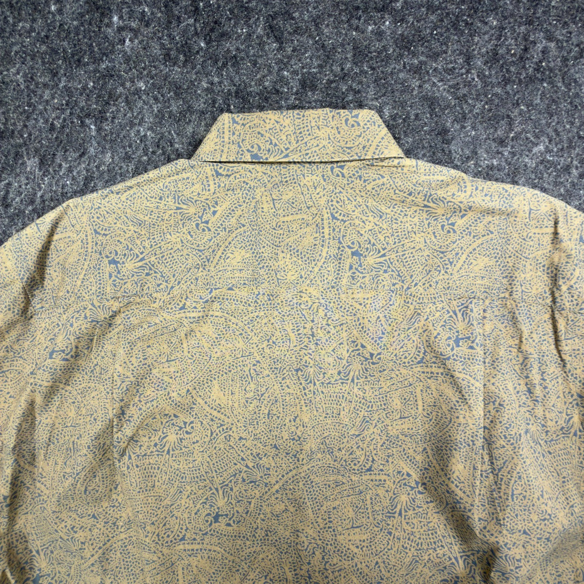 Geoffrey Beene Modern Paisley Button Up Mens Medium Tan Cotton NWT - take2supply
