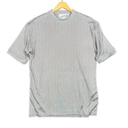 IRVINE PARK Mens Gray Vertical Stripe Short Sleeve T-Shirt Size L XL - take2supply