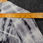 Tribal Cardigan Womens Small Gray Tie Dye Open Front Lightweight Jersey Knit NEW - take2supply