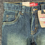 Levi's Y2K 549 Relaxed Straight Shorts Boys 7 Blue Denim NWT Adjustable Waist - take2supply