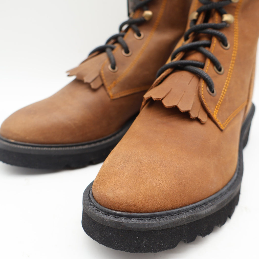 Double-H Boots Packer Work Boots Womens 5.5 D Vintage 90s Brown Leather DH 925Y - take2supply