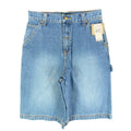 John Deere Y2K Carpenter Denim Shorts Boys 16 Stone Wash Blue NWT Vintage Style - take2supply