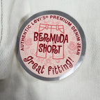 Levi's Y2K Bermuda Shorts Girls 12 White Denim NWT 2006 Retro Heart Pocket - take2supply