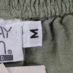 One Way Design Limited Shorts Womens Medium Vintage 90s Sage Green Cotton USA - take2supply