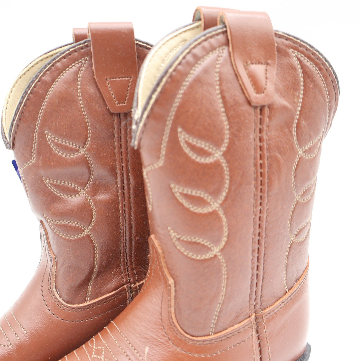 Acme Cowboy Boots Kids Size 10 D Vintage Brown Leather Made in USA NIB 2406 - take2supply