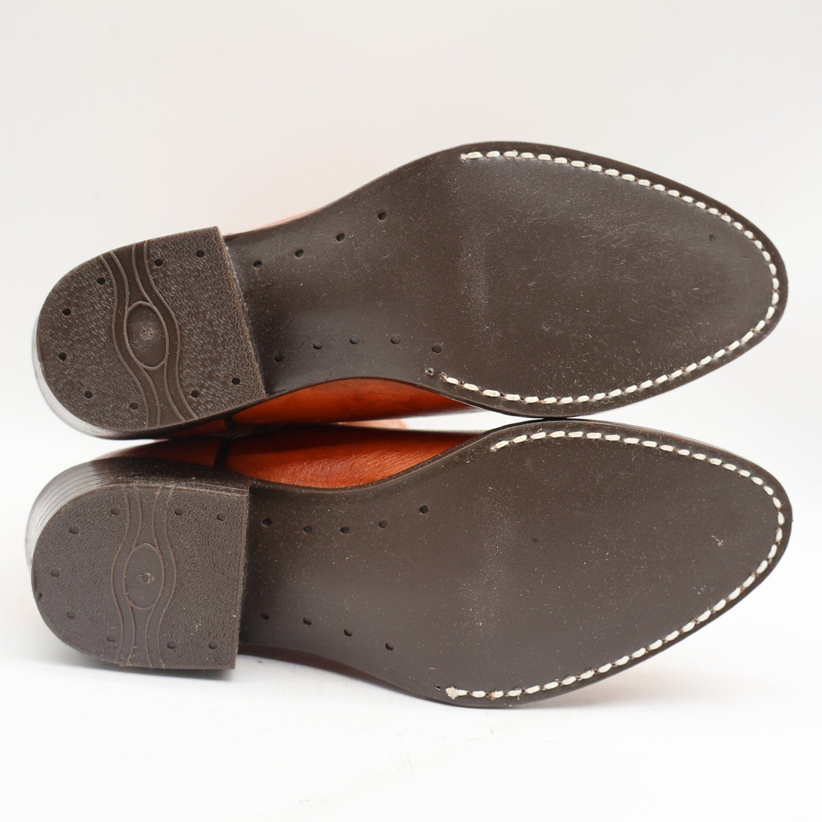 Laredo Western Boots Boys 2.5 D Vintage 90s Rust Leather Made in USA Deadstock - take2supply