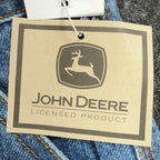 John Deere Y2K Carpenter Denim Shorts Boys 14 Blue Stone Wash NWT - take2supply