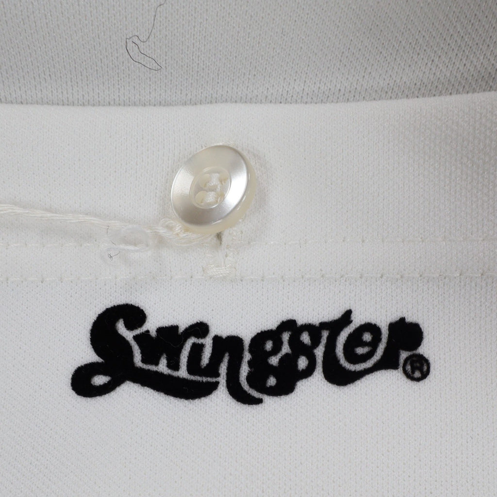 Swingster Athletic Shorts Mens L Vintage 70s White Polyester Visa Fabric USA - take2supply