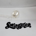 Swingster Athletic Shorts Mens L Vintage 70s White Polyester Visa Fabric USA - take2supply