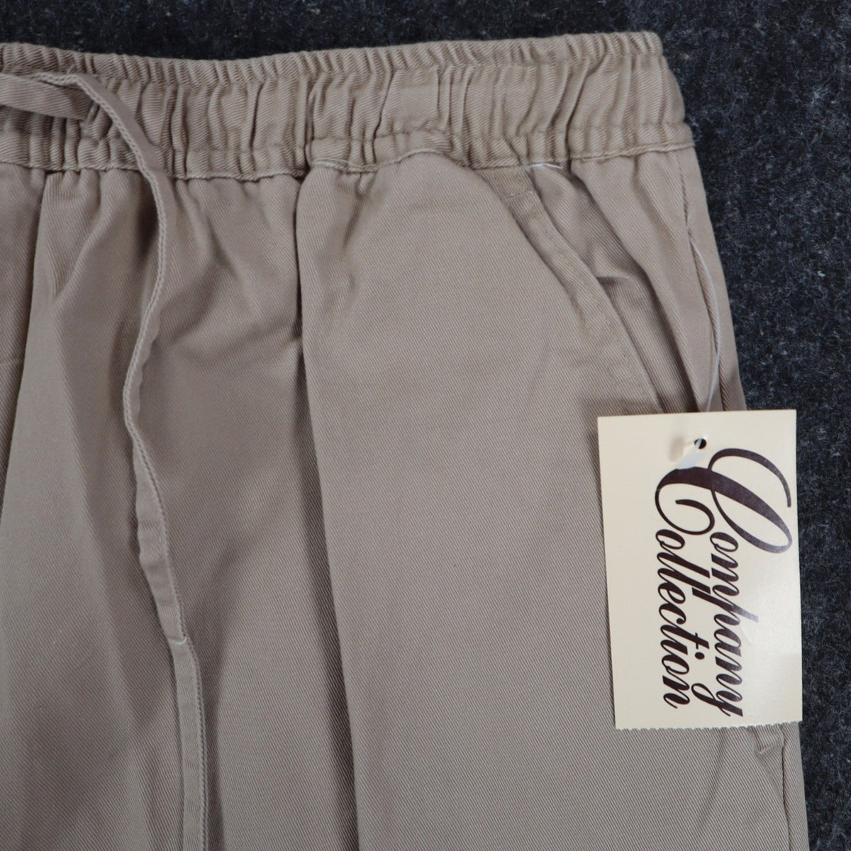 Company Collection Shorts Womens 10 Vintage 90s Tan Cotton Drawstring Deadstock - take2supply