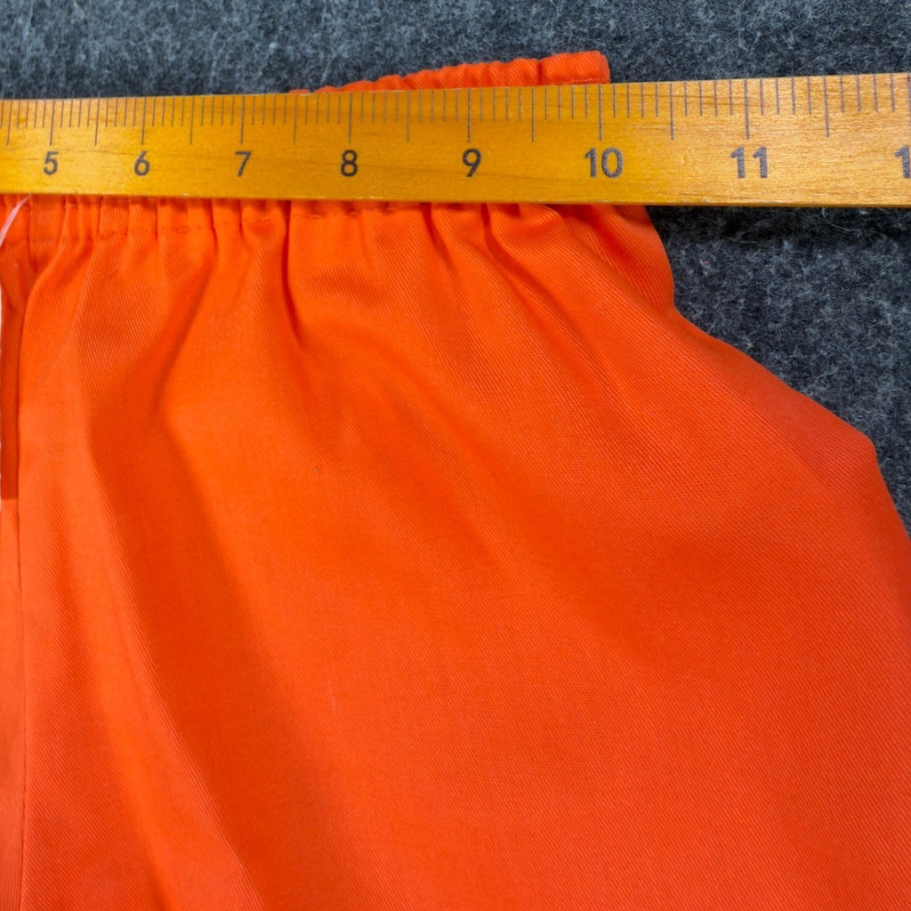 Fruit of the Loom Vintage 70s Gym Shorts Youth XS 24-26 Orange Cotton NWT - take2supply
