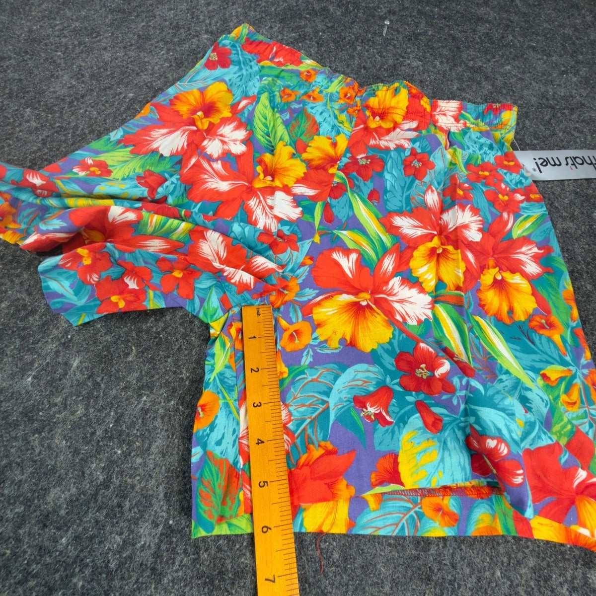 Vintage That's Me Shorts Womens 5/6 90s Hawaiian Tropical Floral Cotton NWT - take2supply