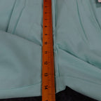 Southern Lady Pleated Shorts Womens Size 10 Aqua Twill High Waist Elastic Back - take2supply