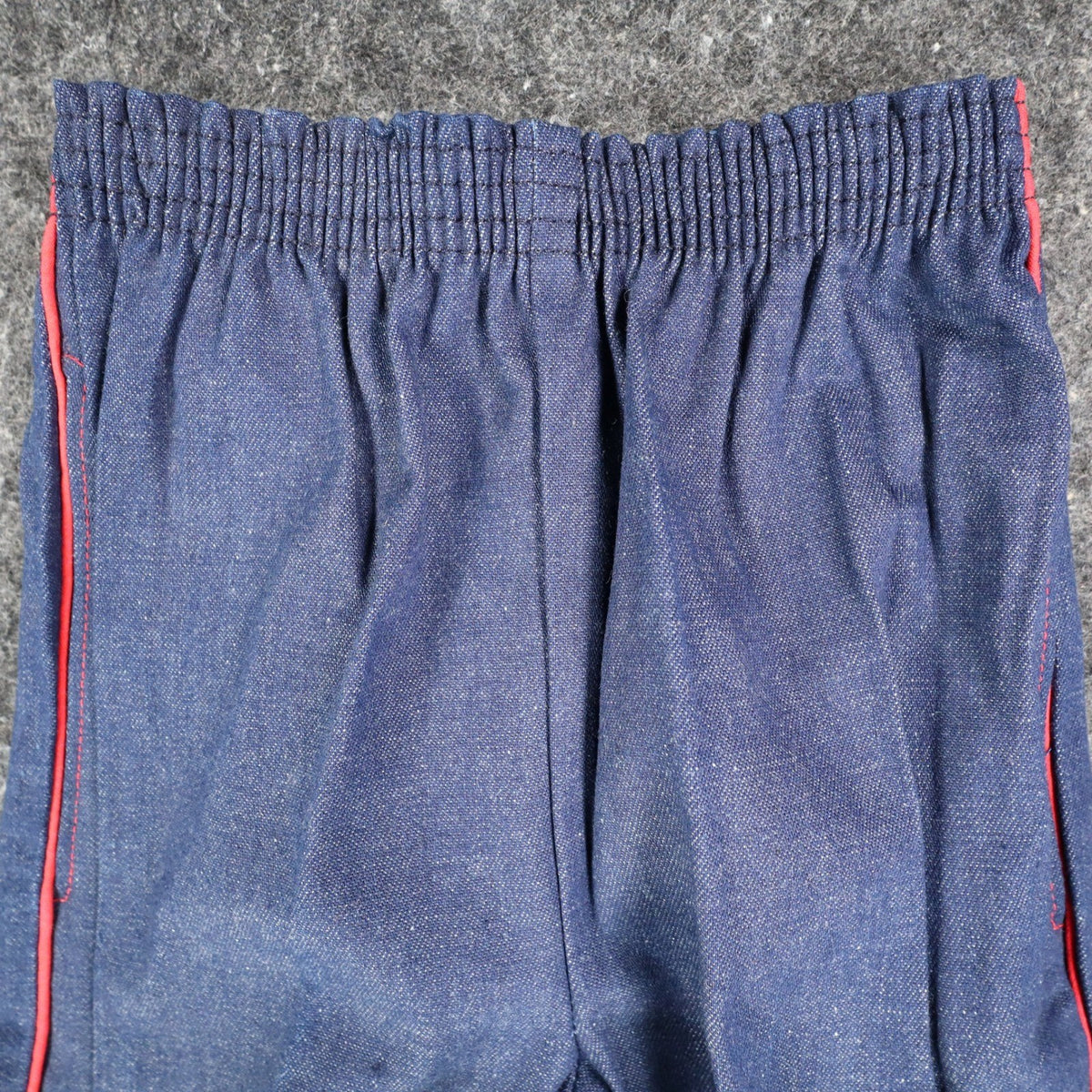 Vintage Young Maverick Girls Jeans 7 Blue Red Piping Elastic Waist USA NWT - take2supply