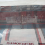 Salmon River Traders Plaid Button Down Mens XL Red Blue White Long Sleeve Shirt - take2supply