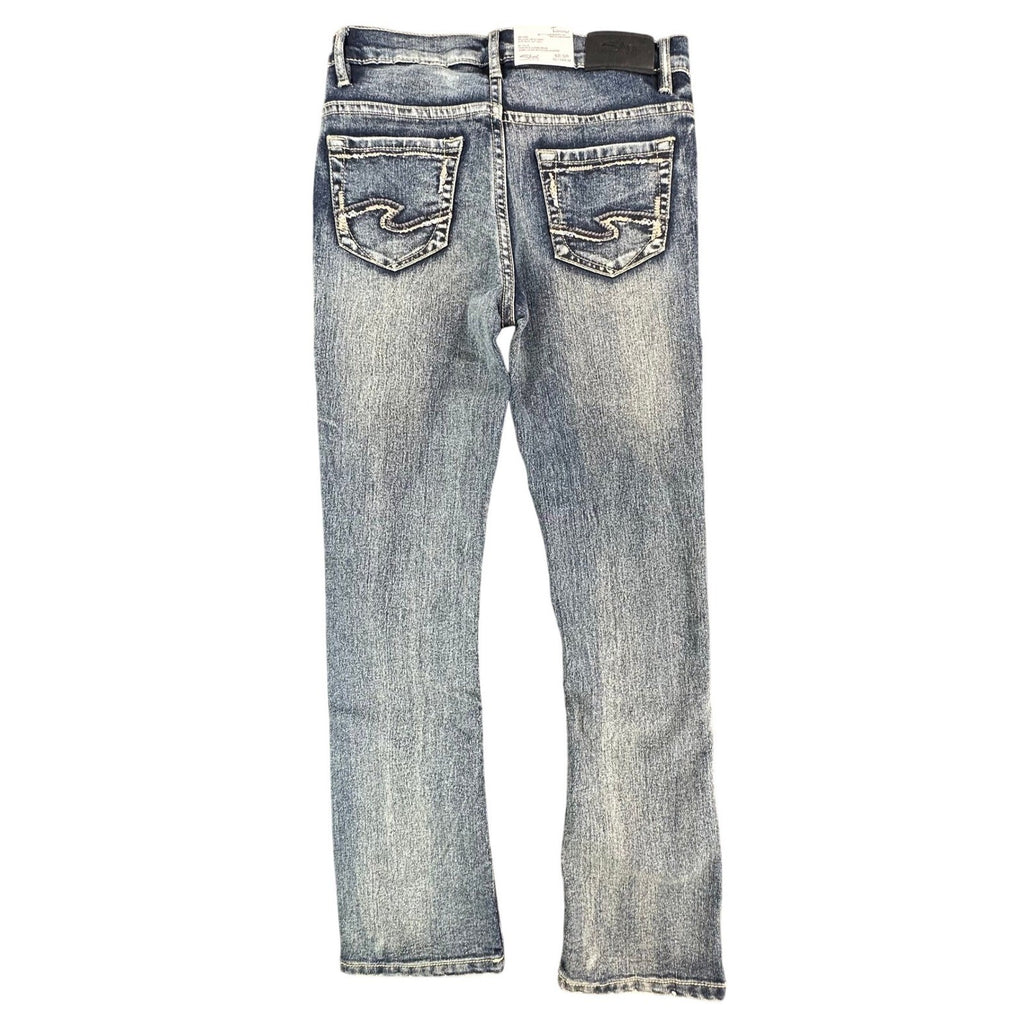 Silver Jeans Co Tammy Bootcut Girls 10 Blue Denim Stretch Mid Rise NWT - take2supply