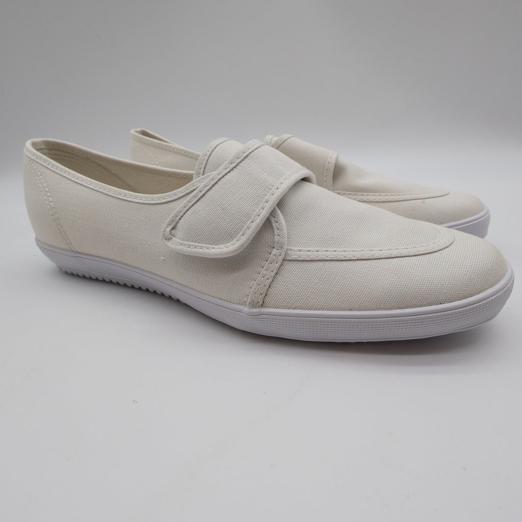 Grasshoppers Skipjack II Women 10 White Canvas Hook Loop Slip On Sneaker EF20000 - take2supply