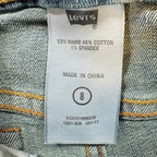 Levi's Vintage Y2K Capri Jeans Girls Size 8 Blue Denim Medium Wash NWT - take2supply
