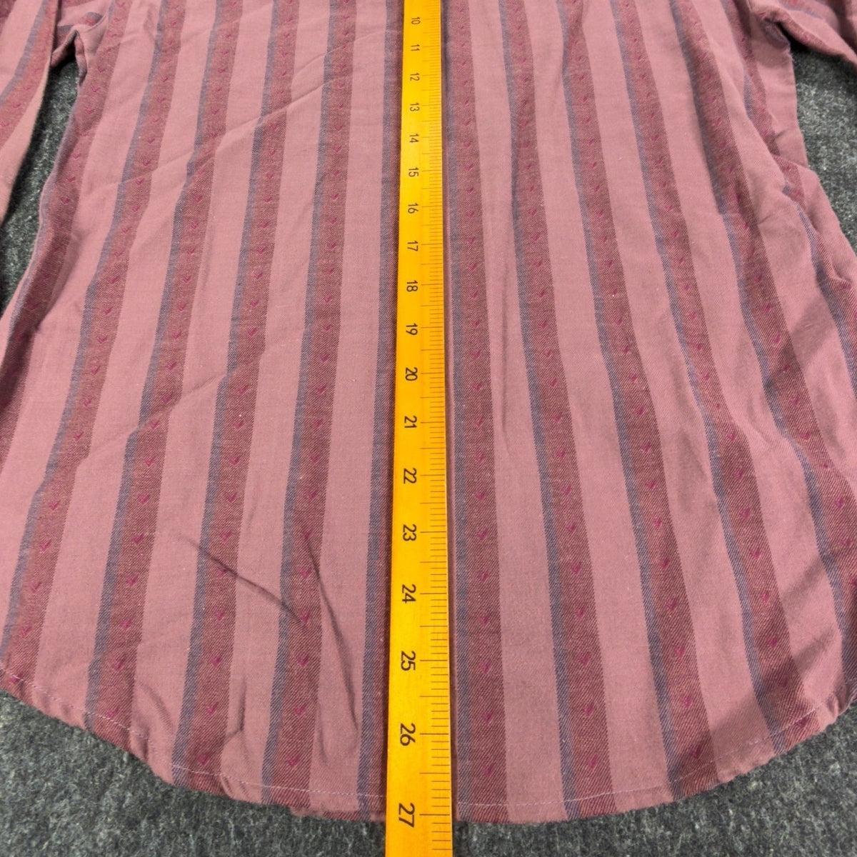 Bill Blass Vintage 80s Striped Button Down Shirt Womens 10 Fuchsia Cotton NWT - take2supply