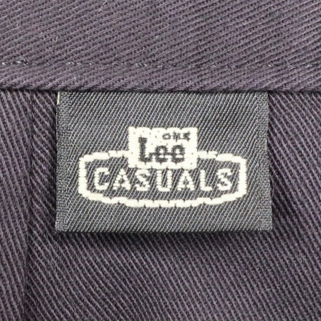 Lee Casuals Pants Womens 8 Short Vintage 90s Purple Cotton Double Pleat Trousers - take2supply