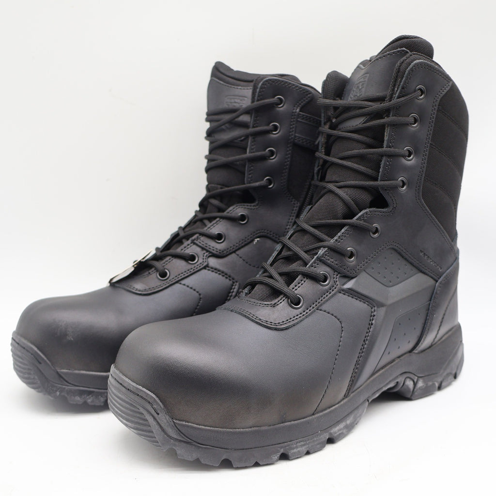 Battle Ops Tactical Boot Mens 11 8-Inch Side-Zip Waterproof Composite Toe Black - take2supply