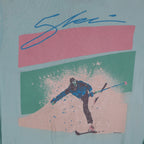 Buffalo Henley Shirt Mens Large Vintage Deadstock USA Made Aqua Blue Skier C1259 - take2supply